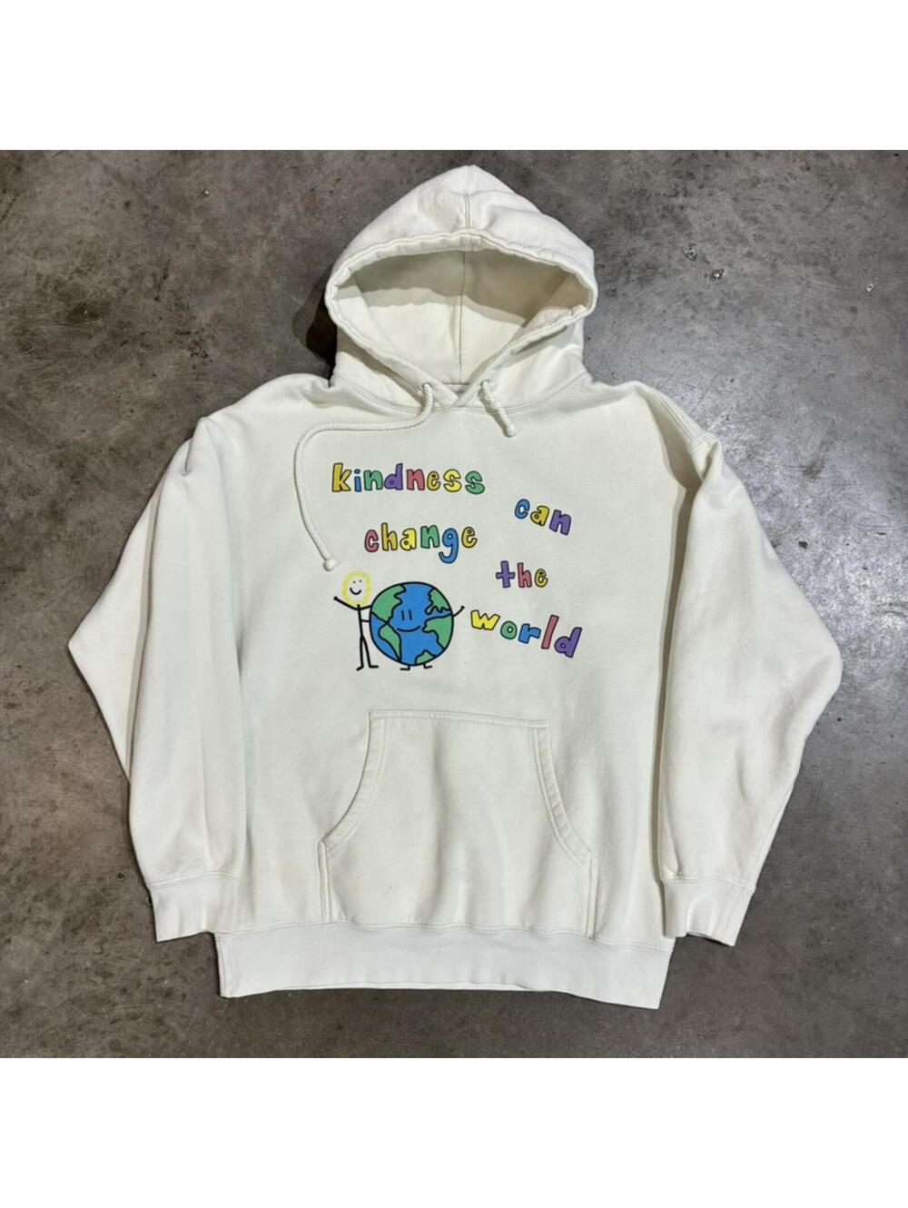 kindness can change the world ART HOODIE cream independent